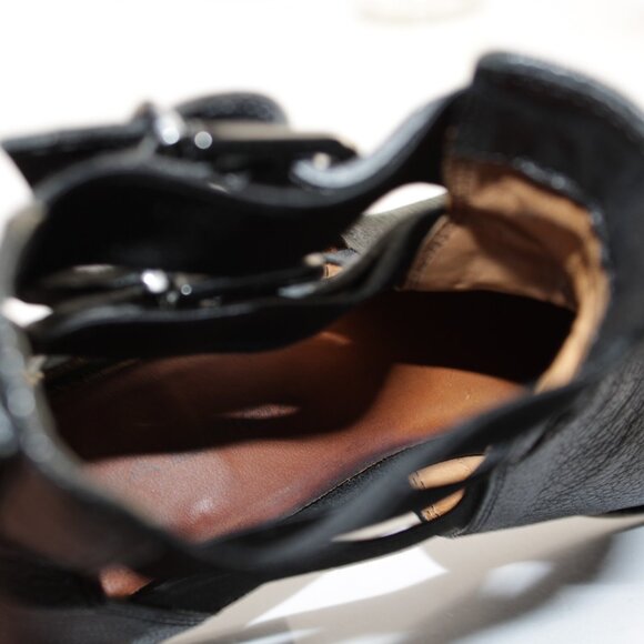 Via Spiga | Shoes | Via Spiga Birna Cutout Double Buckle  Via Spiga Womens Birna Boot Size 7 Black Leather Moto Buckles Cutouts Chelsea